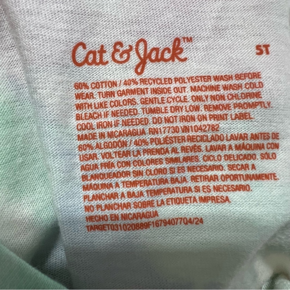 ❤️3/$15 NWT Cat & Jack Colorful Tie-Dye Kids T-Shirt - Picture 3 of 3
